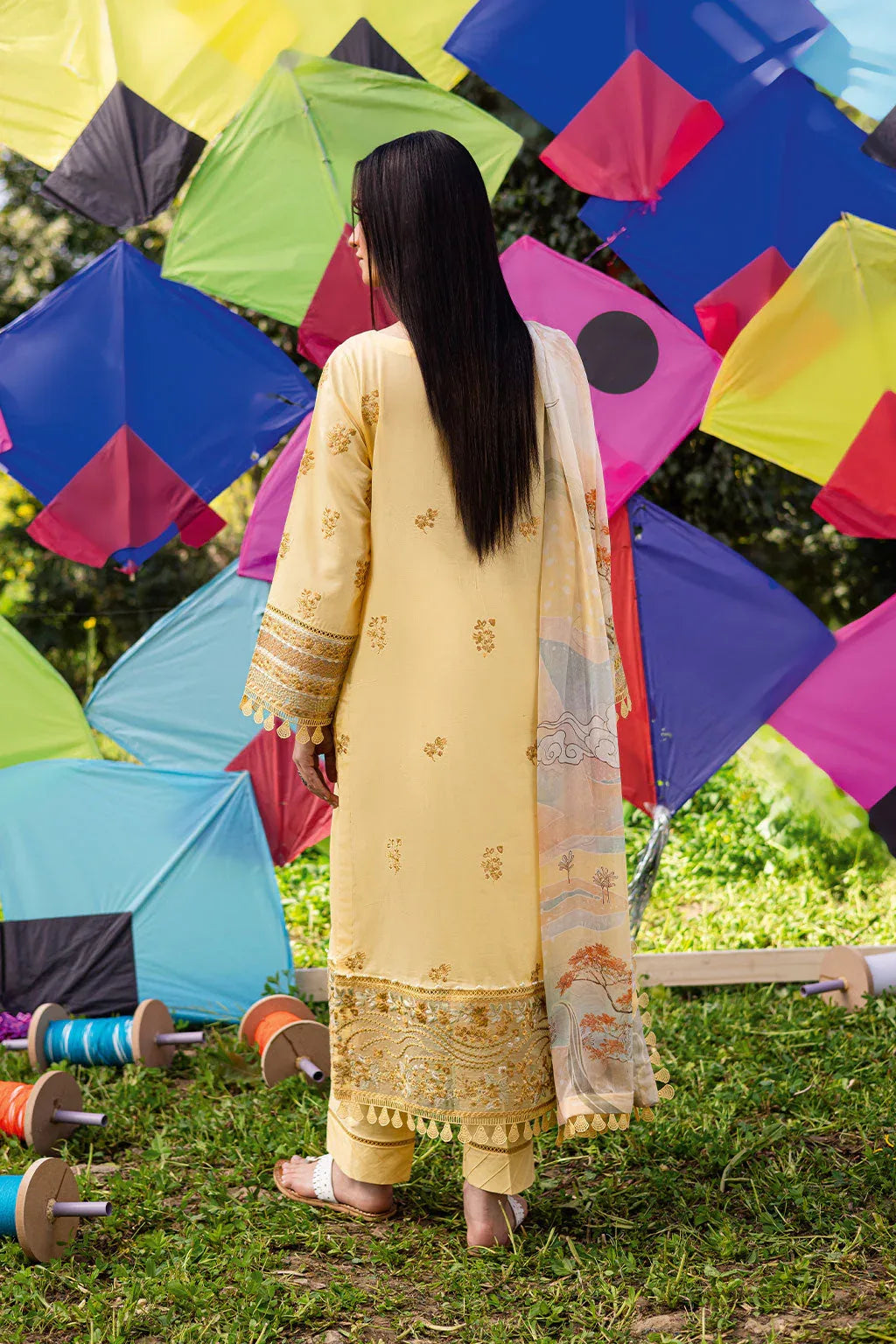 Ramsha | Riwayat Lawn Collection | Y-1207 - Aqsa Fabrics