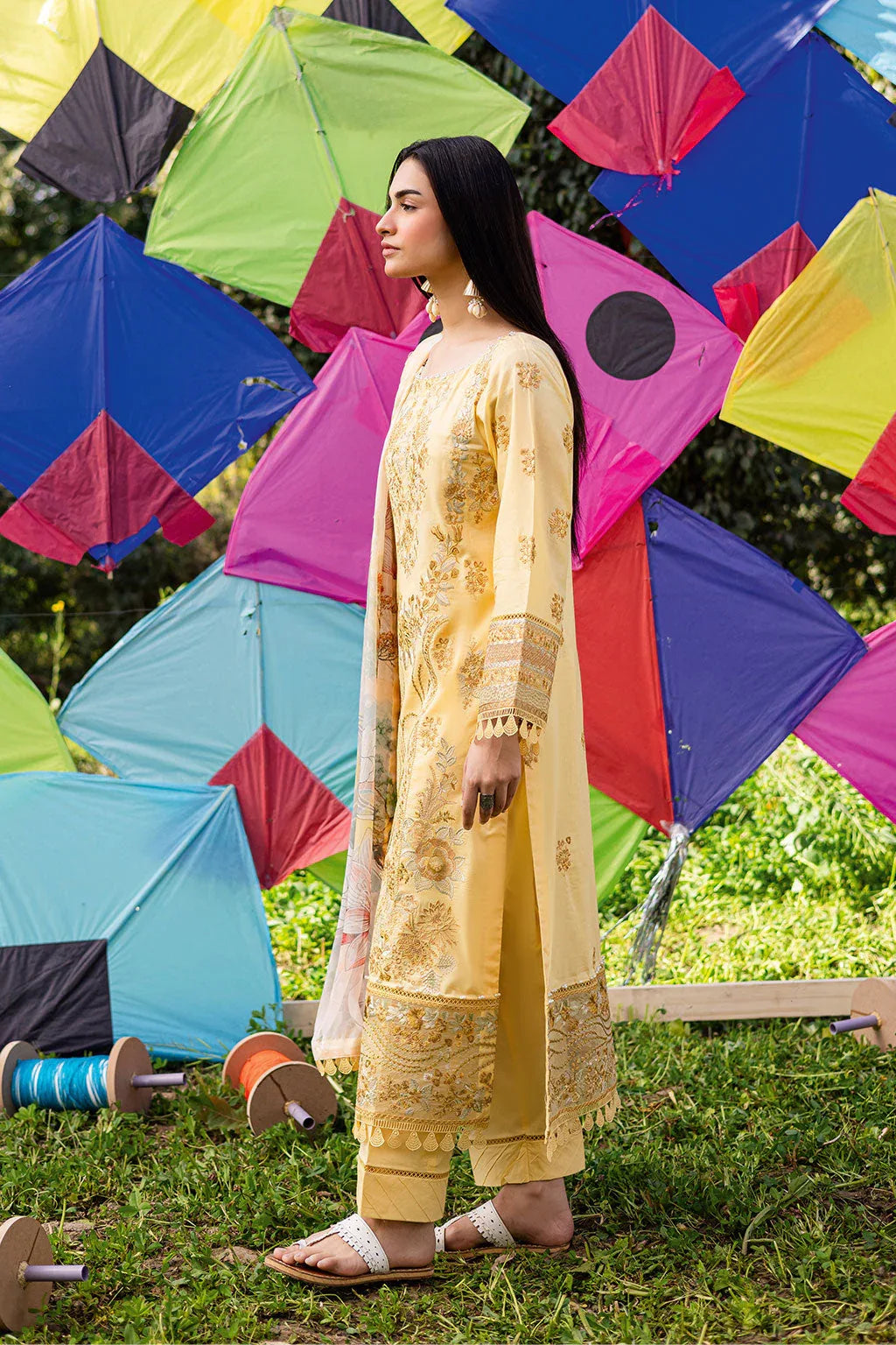 Ramsha | Riwayat Lawn Collection | Y-1207 - Aqsa Fabrics