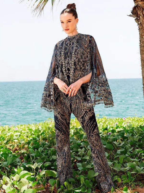Epoque | Ciel Luxury Couture | Raven - Aqsa Fabrics