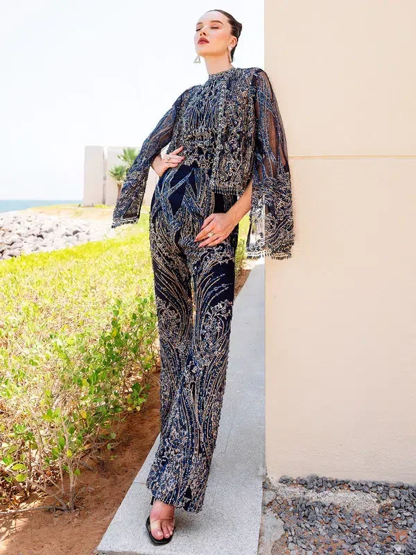 Epoque | Ciel Luxury Couture | Raven - Aqsa Fabrics