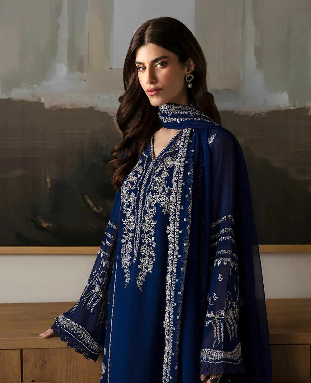 Republic Womenswear | Premium Pret 25 | RPP-05 (Bleu rêveur) - Aqsa Fabrics