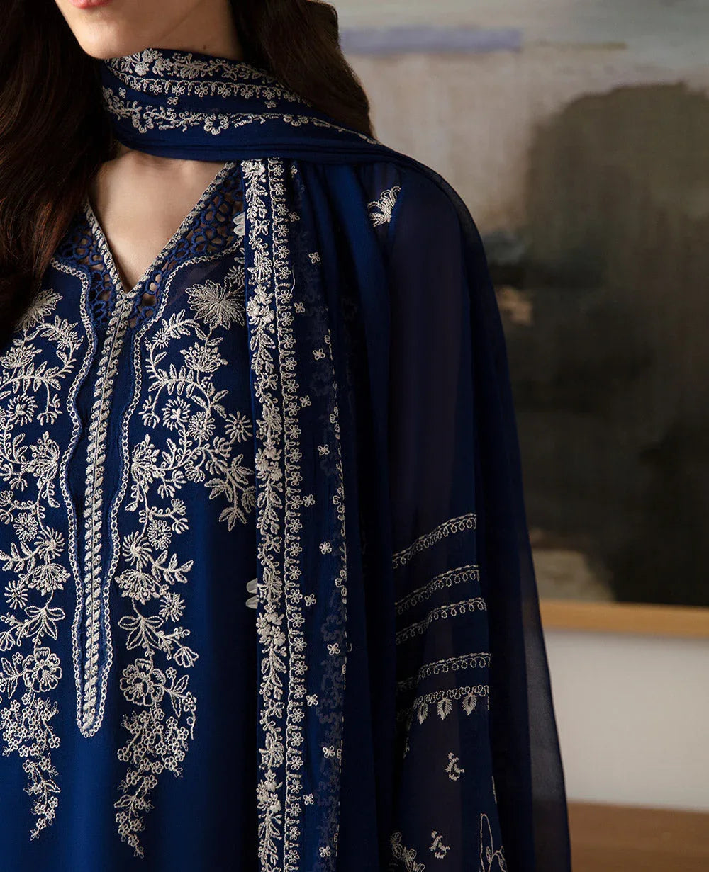 Republic Womenswear | Premium Pret 25 | RPP-05 (Bleu rêveur) - Aqsa Fabrics
