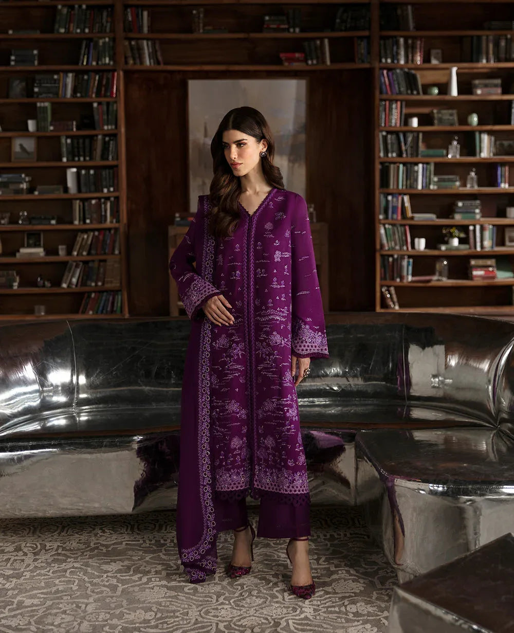 Republic Womenswear | Premium Pret 25 | RPP-06 (Prune de myrtille) - Aqsa Fabrics
