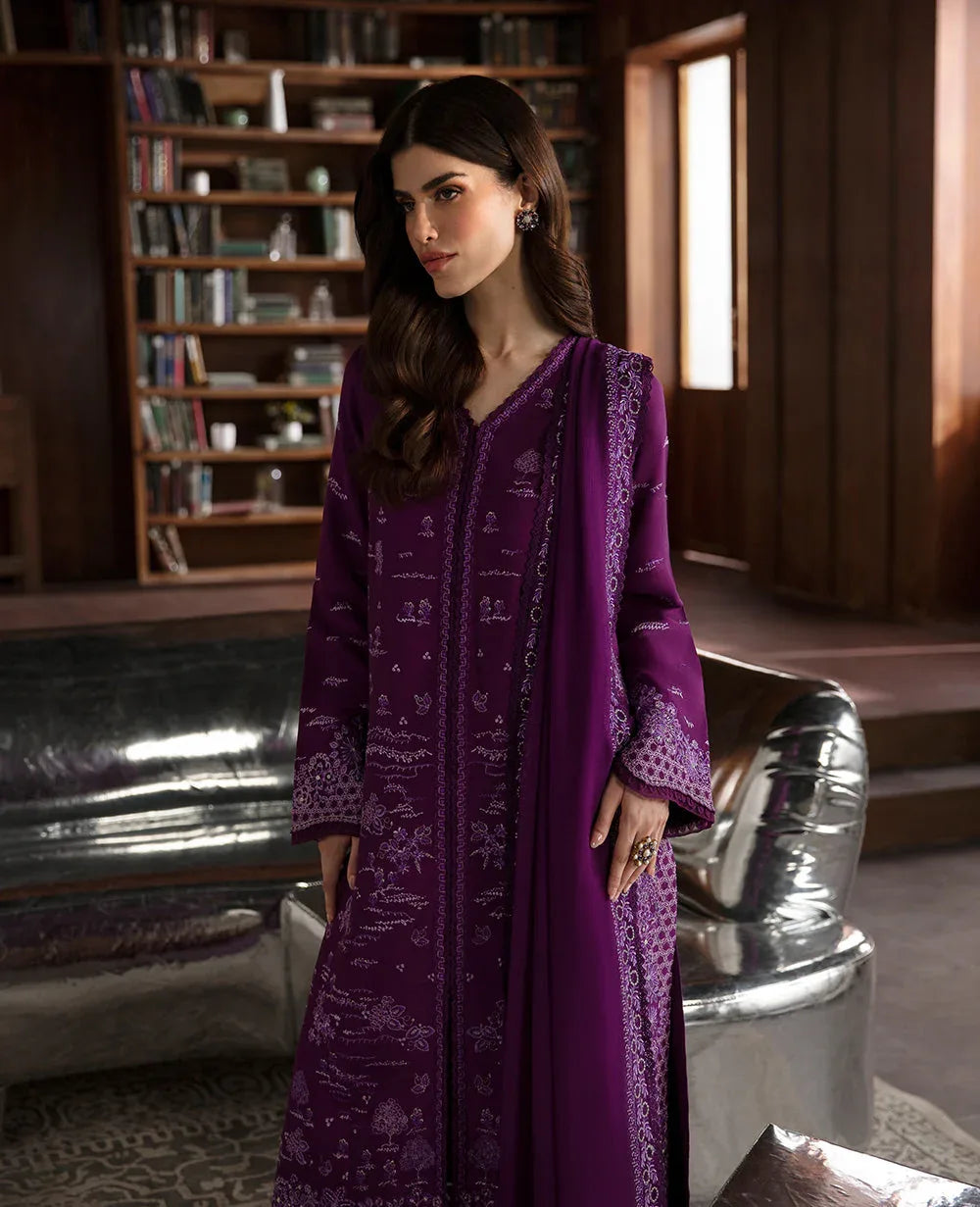 Republic Womenswear | Premium Pret 25 | RPP-06 (Prune de myrtille) - Aqsa Fabrics