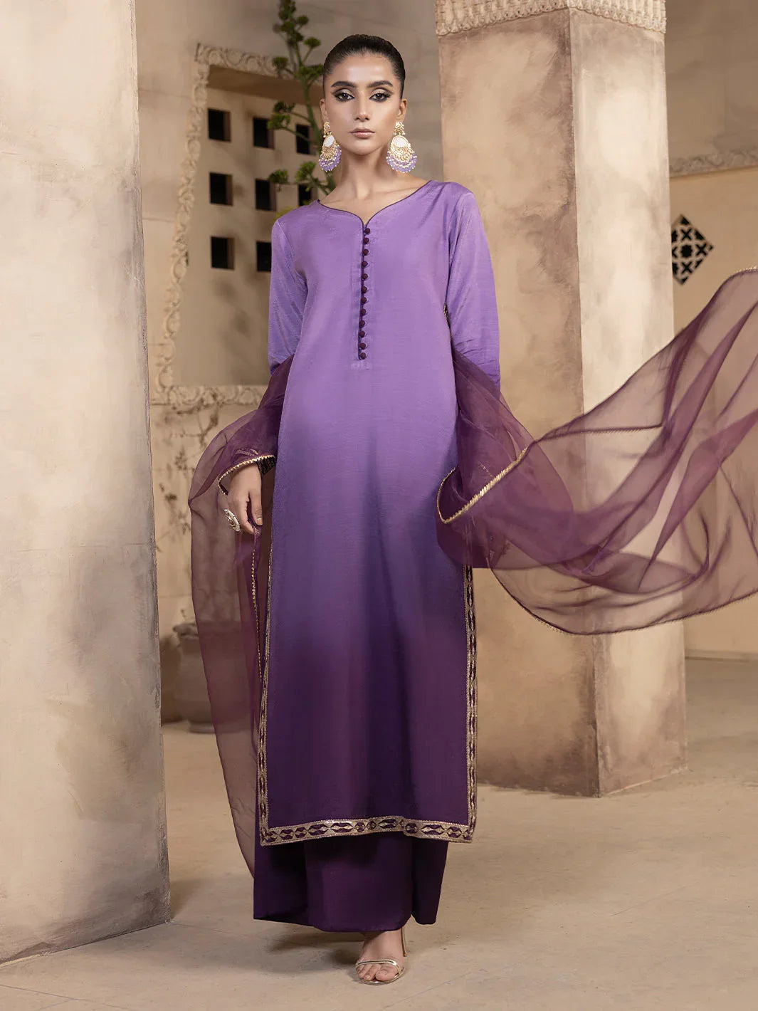 Hem Stitch | Raw Silk Edit 25 | Raania - Aqsa Fabrics