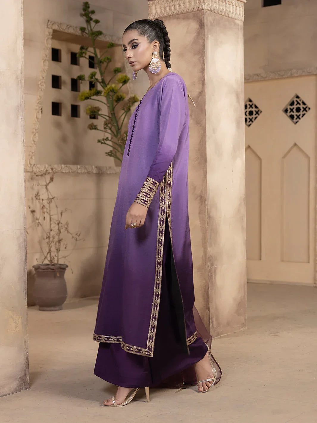 Hem Stitch | Raw Silk Edit 25 | Raania - Aqsa Fabrics