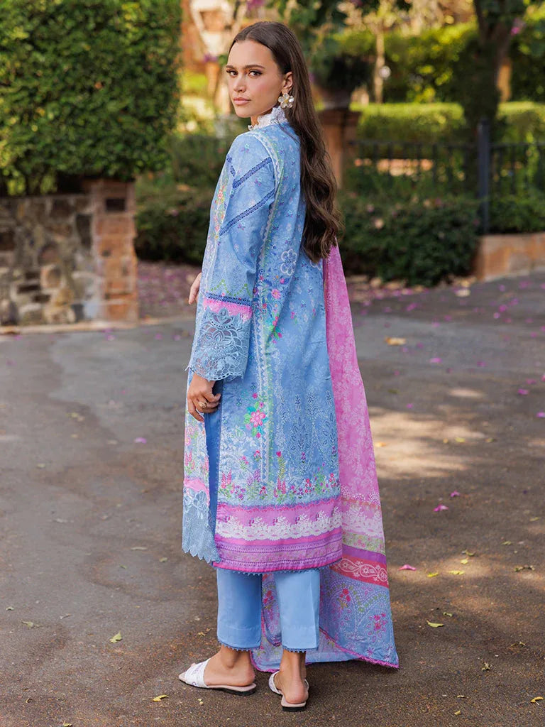 Rajbari | Floral Symphony Lawn 25 | RB-02 - Aqsa Fabrics