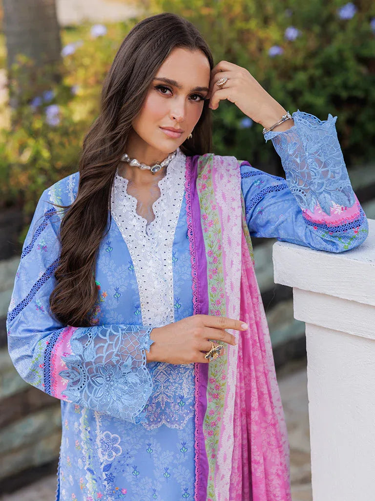 Rajbari | Floral Symphony Lawn 25 | RB-02 - Aqsa Fabrics