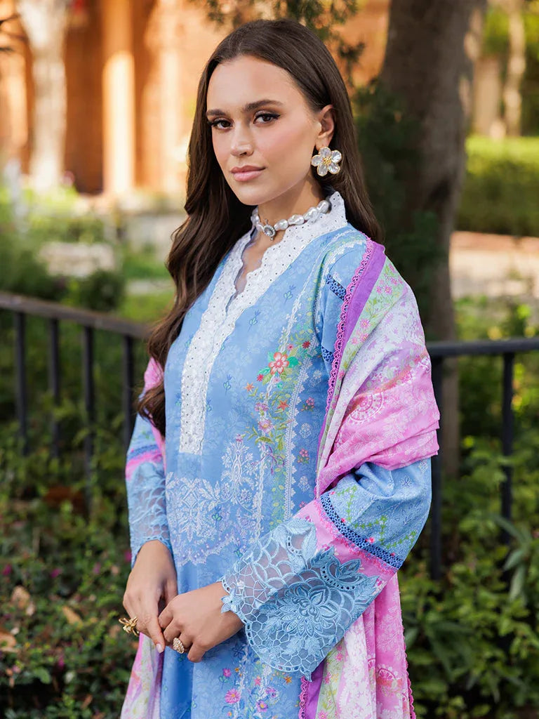 Rajbari | Floral Symphony Lawn 25 | RB-02 - Aqsa Fabrics
