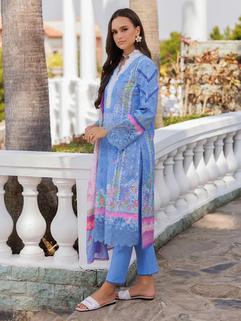 Rajbari | Floral Symphony Lawn 25 | RB-02 - Aqsa Fabrics