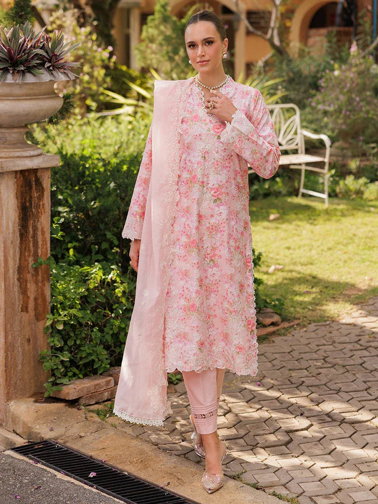 Rajbari | Floral Symphony Lawn 25 | RB-03 - Aqsa Fabrics