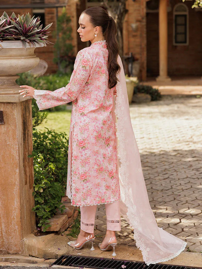 Rajbari | Floral Symphony Lawn 25 | RB-03 - Aqsa Fabrics