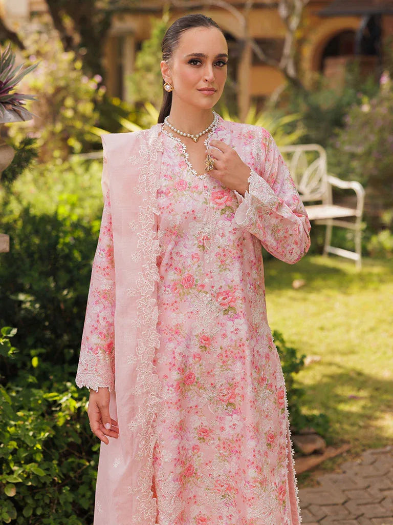 Rajbari | Floral Symphony Lawn 25 | RB-03 - Aqsa Fabrics