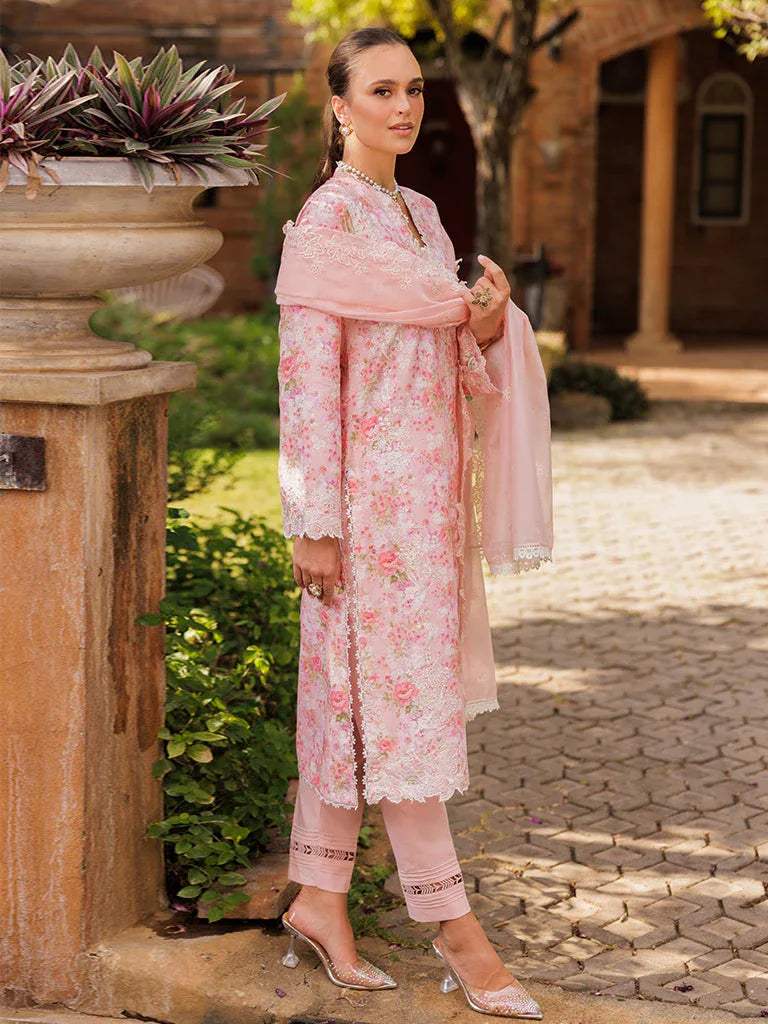 Rajbari | Floral Symphony Lawn 25 | RB-03 - Aqsa Fabrics