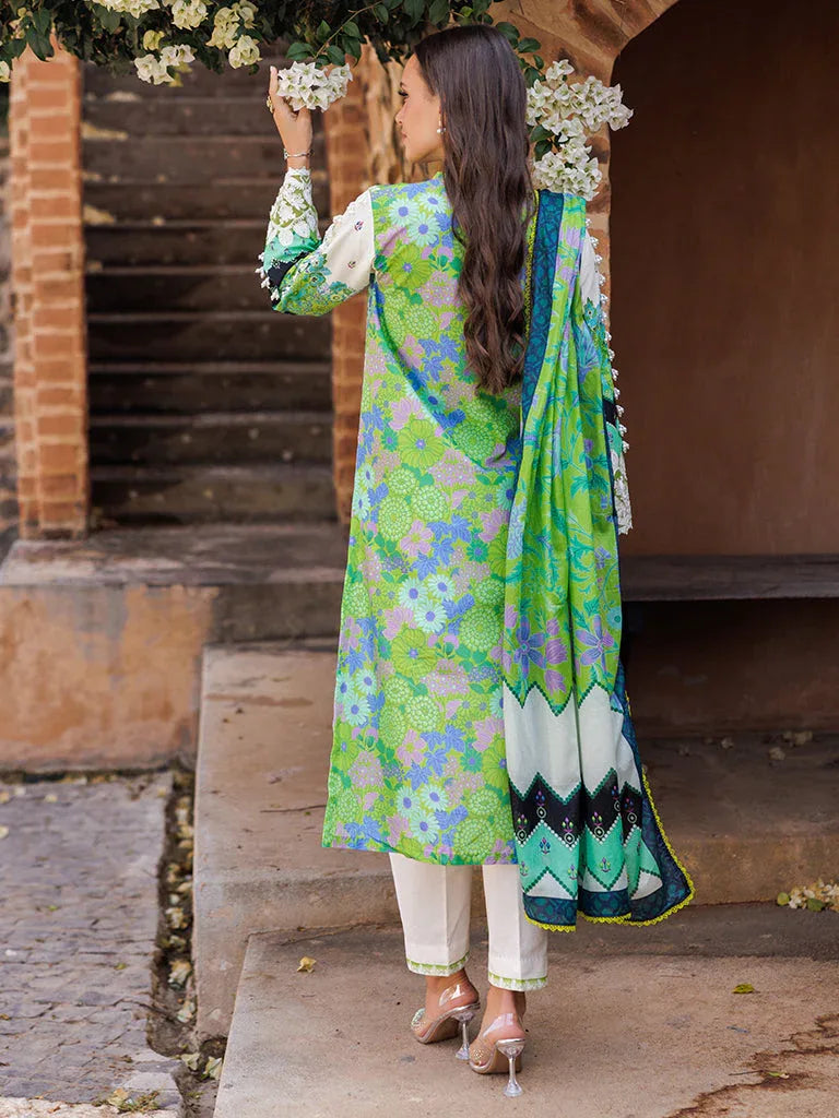 Rajbari | Floral Symphony Lawn 25 | RB-04 - Aqsa Fabrics