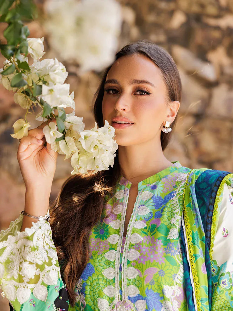 Rajbari | Floral Symphony Lawn 25 | RB-04 - Aqsa Fabrics