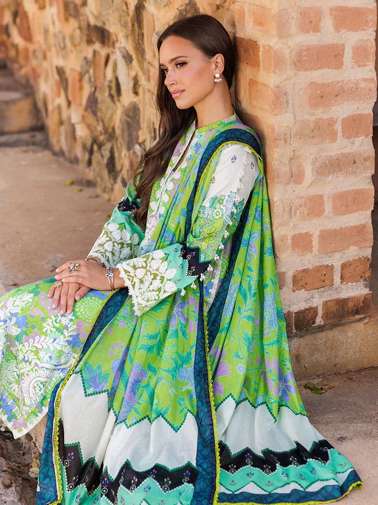 Rajbari | Floral Symphony Lawn 25 | RB-04 - Aqsa Fabrics