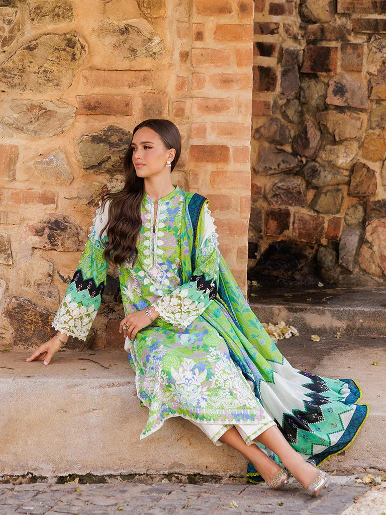 Rajbari | Floral Symphony Lawn 25 | RB-04 - Aqsa Fabrics