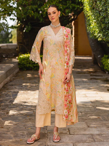 Rajbari | Floral Symphony Lawn 25 | RB-05 - Aqsa Fabrics