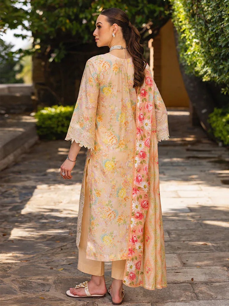 Rajbari | Floral Symphony Lawn 25 | RB-05 - Aqsa Fabrics
