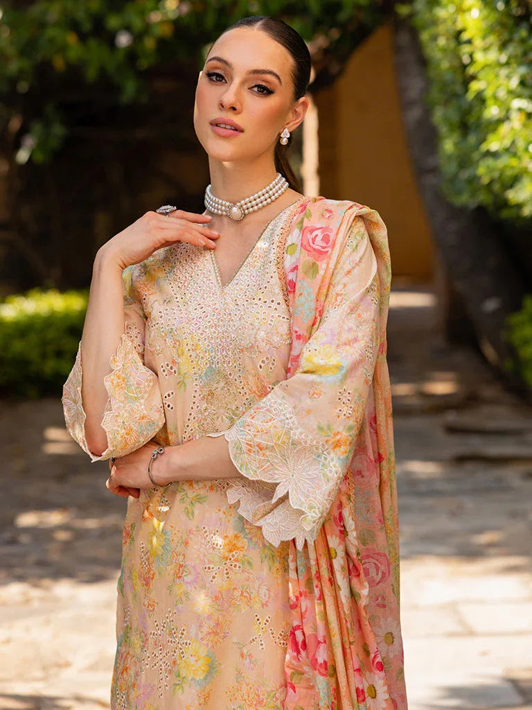 Rajbari | Floral Symphony Lawn 25 | RB-05 - Aqsa Fabrics