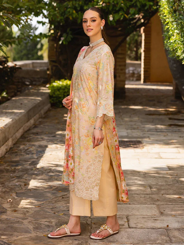 Rajbari | Floral Symphony Lawn 25 | RB-05 - Aqsa Fabrics