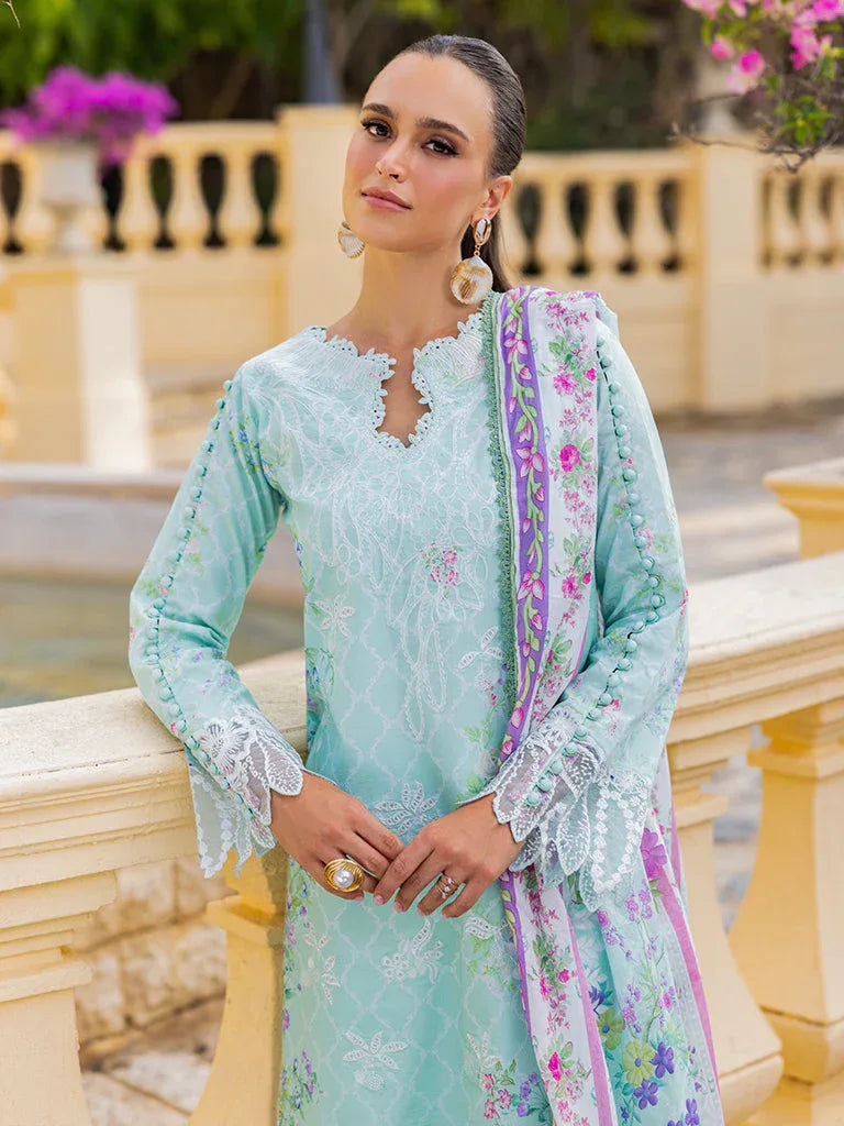 Rajbari | Floral Symphony Lawn 25 | RB-06 - Aqsa Fabrics