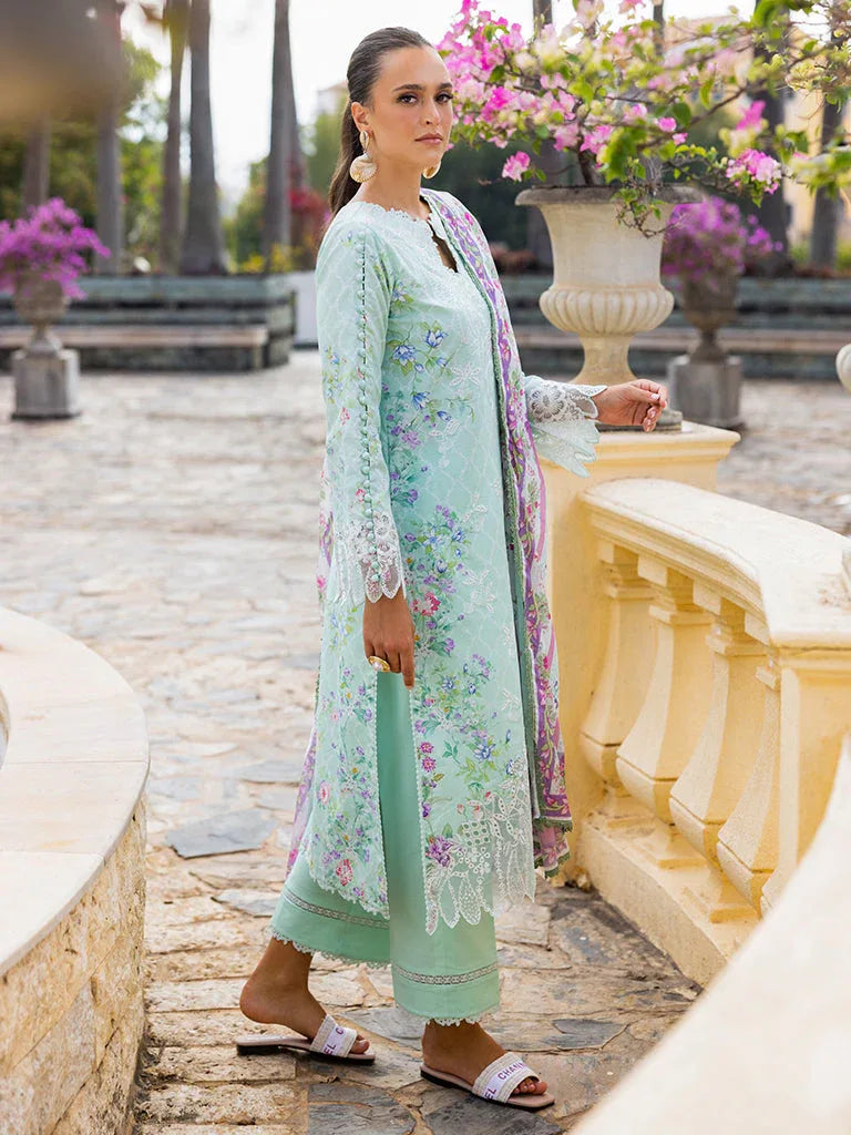 Rajbari | Floral Symphony Lawn 25 | RB-06 - Aqsa Fabrics