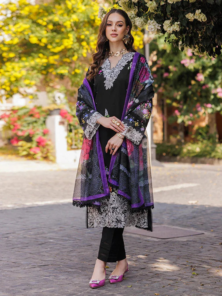Rajbari | Floral Symphony Lawn 25 | RB-08 - Aqsa Fabrics