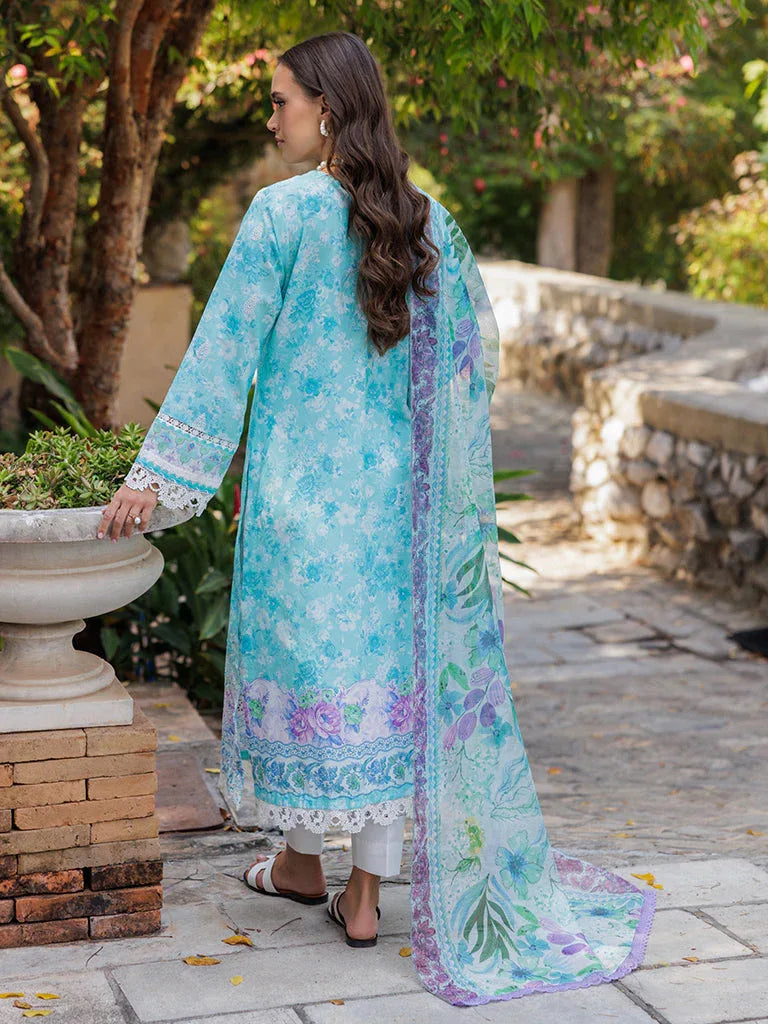 Rajbari | Floral Symphony Lawn 25 | RB-09 - Aqsa Fabrics