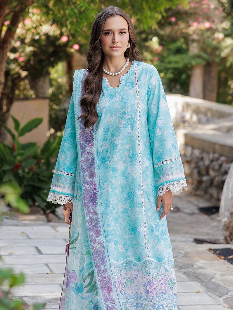 Rajbari | Floral Symphony Lawn 25 | RB-09 - Aqsa Fabrics