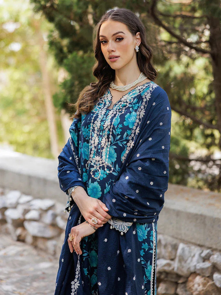 Rajbari | Floral Symphony Lawn 25 | RB-12 - Aqsa Fabrics