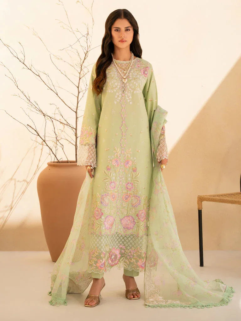 Rajbari | Jahaan Premium Festive Lawn | RAYA (Jahan) 1-B - Aqsa Fabrics