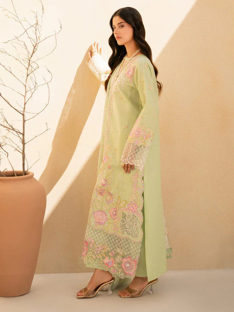 Rajbari | Jahaan Premium Festive Lawn | RAYA (Jahan) 1-B - Aqsa Fabrics