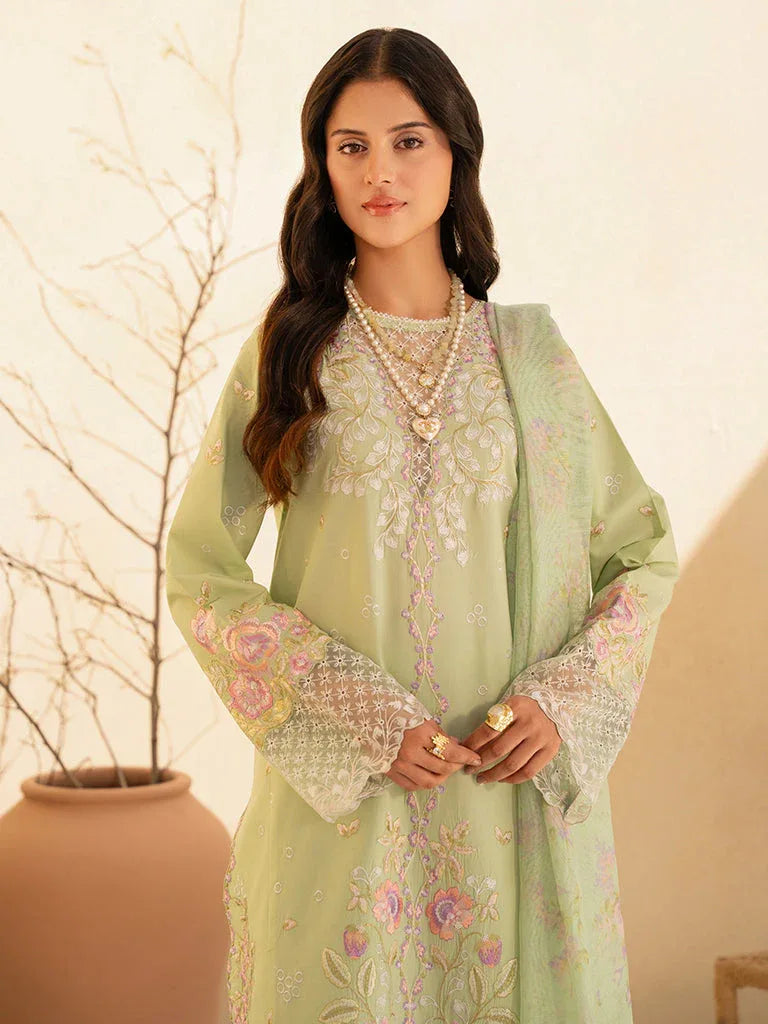 Rajbari | Jahaan Premium Festive Lawn | RAYA (Jahan) 1-B - Aqsa Fabrics