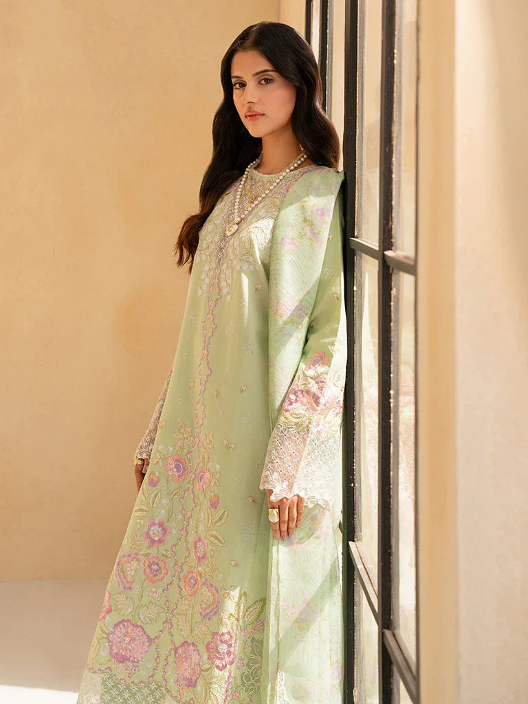 Rajbari | Jahaan Premium Festive Lawn | RAYA (Jahan) 1-B - Aqsa Fabrics