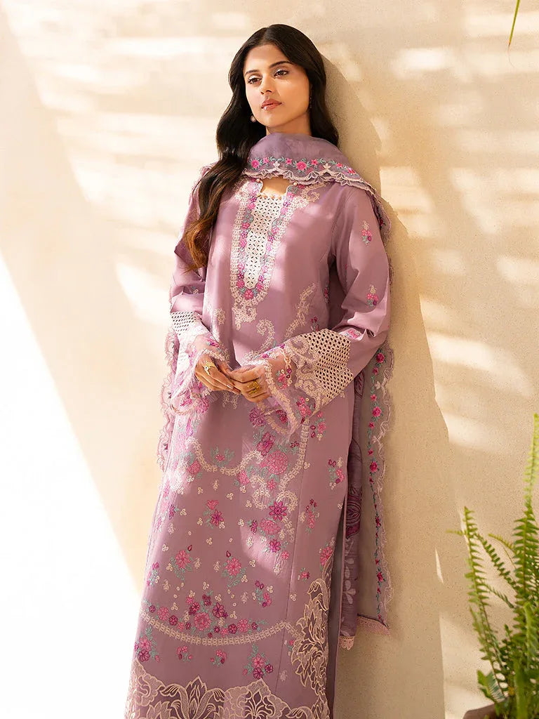 Rajbari | Jahaan Premium Festive Lawn | SILA (Jahan) 3-B - Aqsa Fabrics