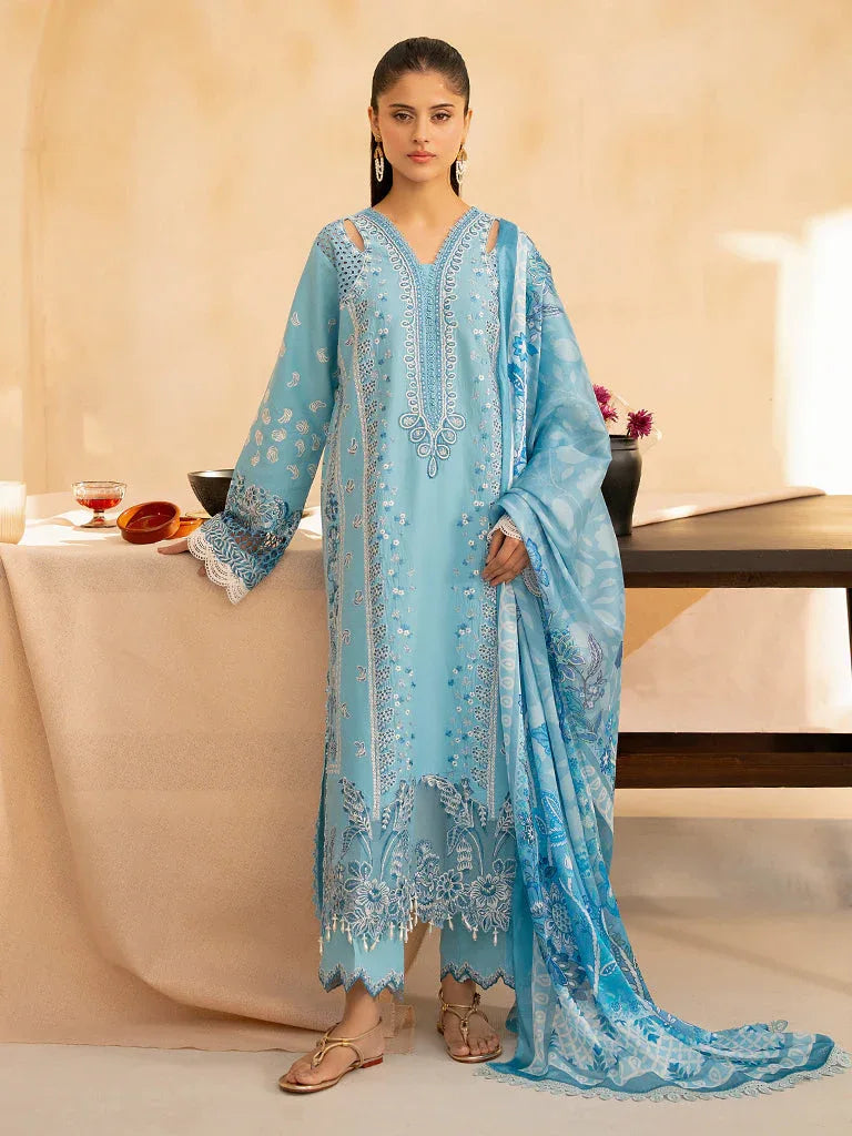 Rajbari | Jahaan Premium Festive Lawn | SIRA (Jahan) 5-B - Aqsa Fabrics