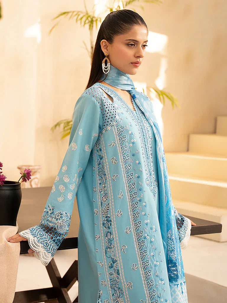 Rajbari | Jahaan Premium Festive Lawn | SIRA (Jahan) 5-B - Aqsa Fabrics