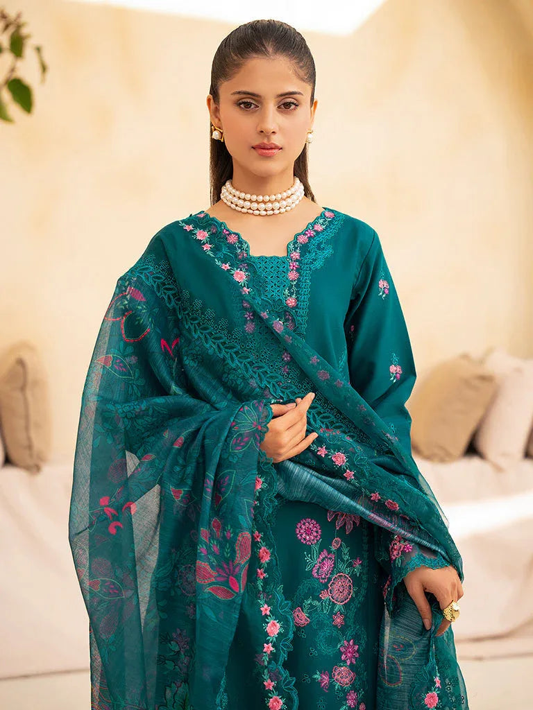 Rajbari | Jahaan Premium Festive Lawn | ZARA (Jahan) 3-A - Aqsa Fabrics