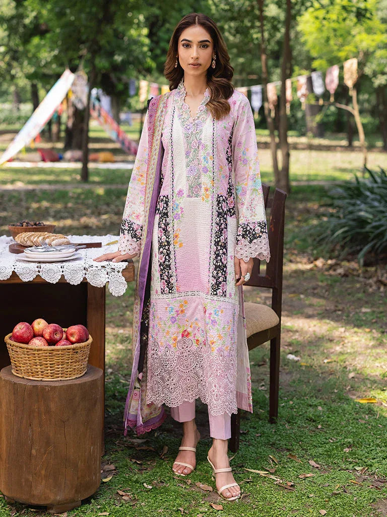 Rajbari | Schiffli Printkari Exclusive | Schiffli Printkari - 01 - Aqsa Fabrics