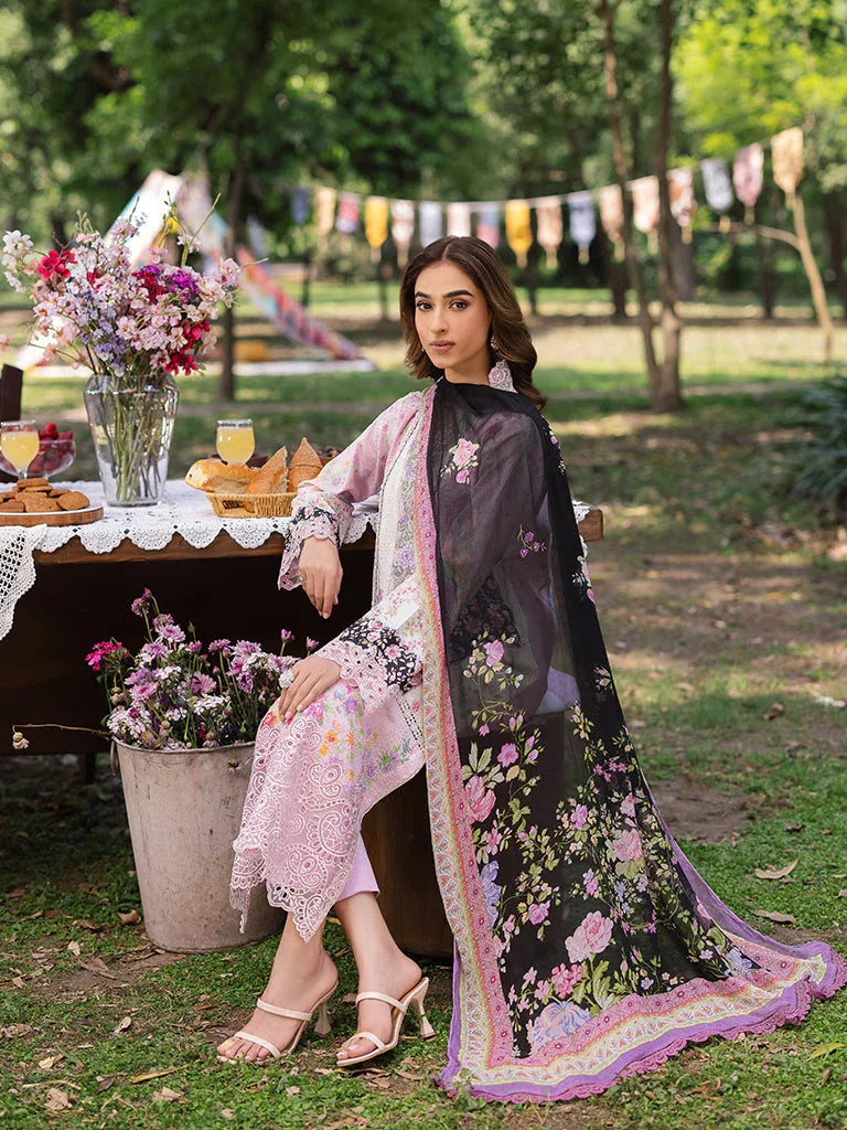 Rajbari | Schiffli Printkari Exclusive | Schiffli Printkari - 01 - Aqsa Fabrics