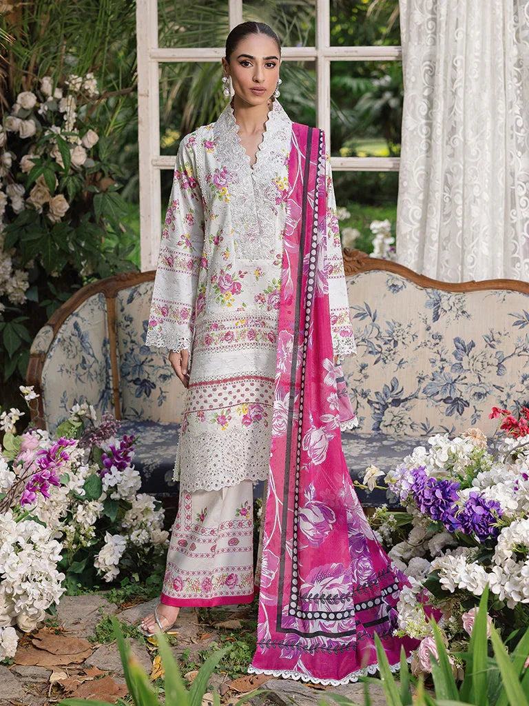 Rajbari | Schiffli Printkari Exclusive | Schiffli Printkari - 02 - Aqsa Fabrics