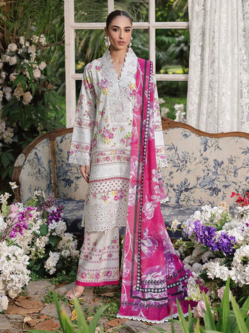 Rajbari | Schiffli Printkari Exclusive | Schiffli Printkari - 02 - Aqsa Fabrics