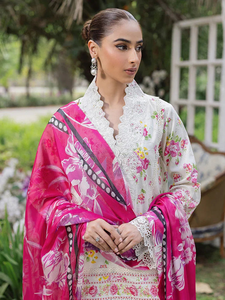 Rajbari | Schiffli Printkari Exclusive | Schiffli Printkari - 02 - Aqsa Fabrics