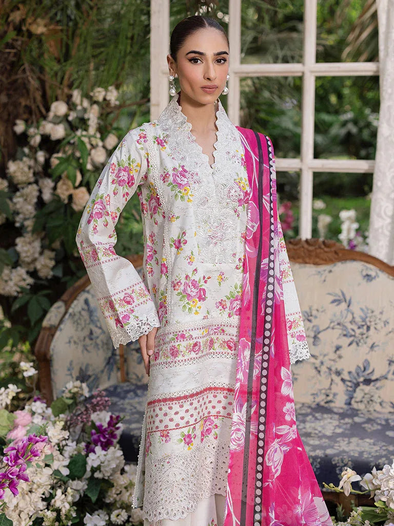 Rajbari | Schiffli Printkari Exclusive | Schiffli Printkari - 02 - Aqsa Fabrics