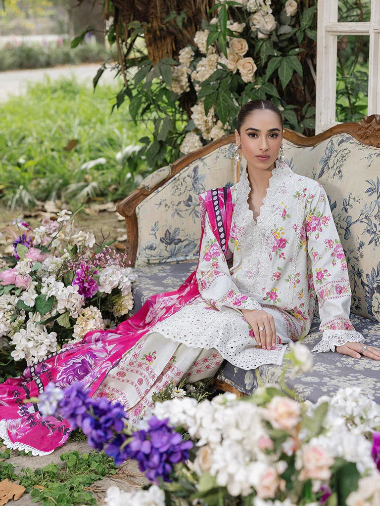 Rajbari | Schiffli Printkari Exclusive | Schiffli Printkari - 02 - Aqsa Fabrics