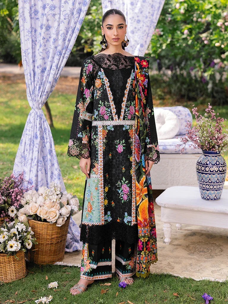 Rajbari | Schiffli Printkari Exclusive | Schiffli Printkari - 03 - Aqsa Fabrics