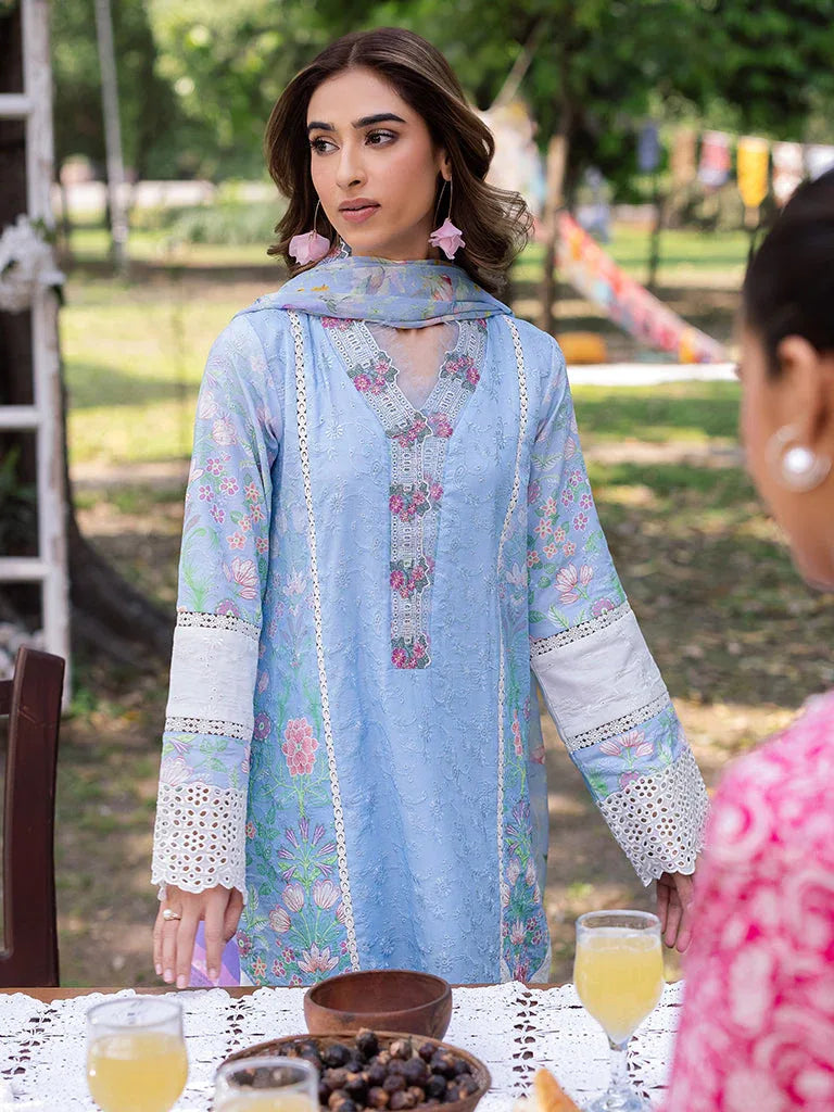 Rajbari | Schiffli Printkari Exclusive | Schiffli Printkari - 04 - Aqsa Fabrics