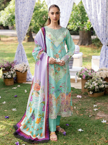 Rajbari | Schiffli Printkari Exclusive | Schiffli Printkari - 05 - Aqsa Fabrics